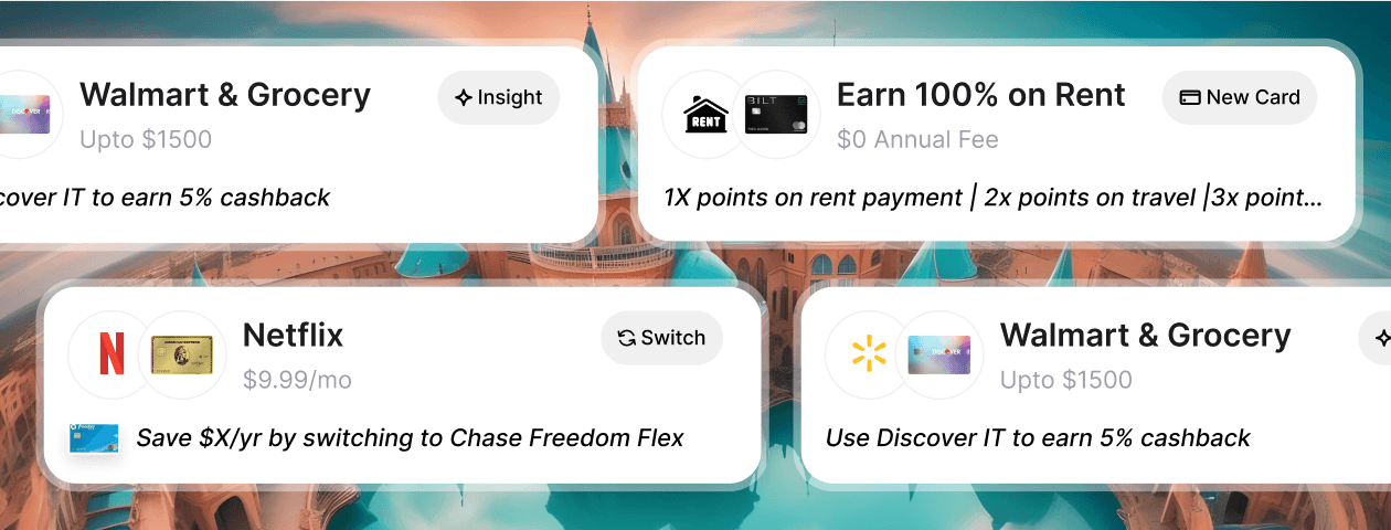 Earn over $300/mo* with customized spending recommendations banner